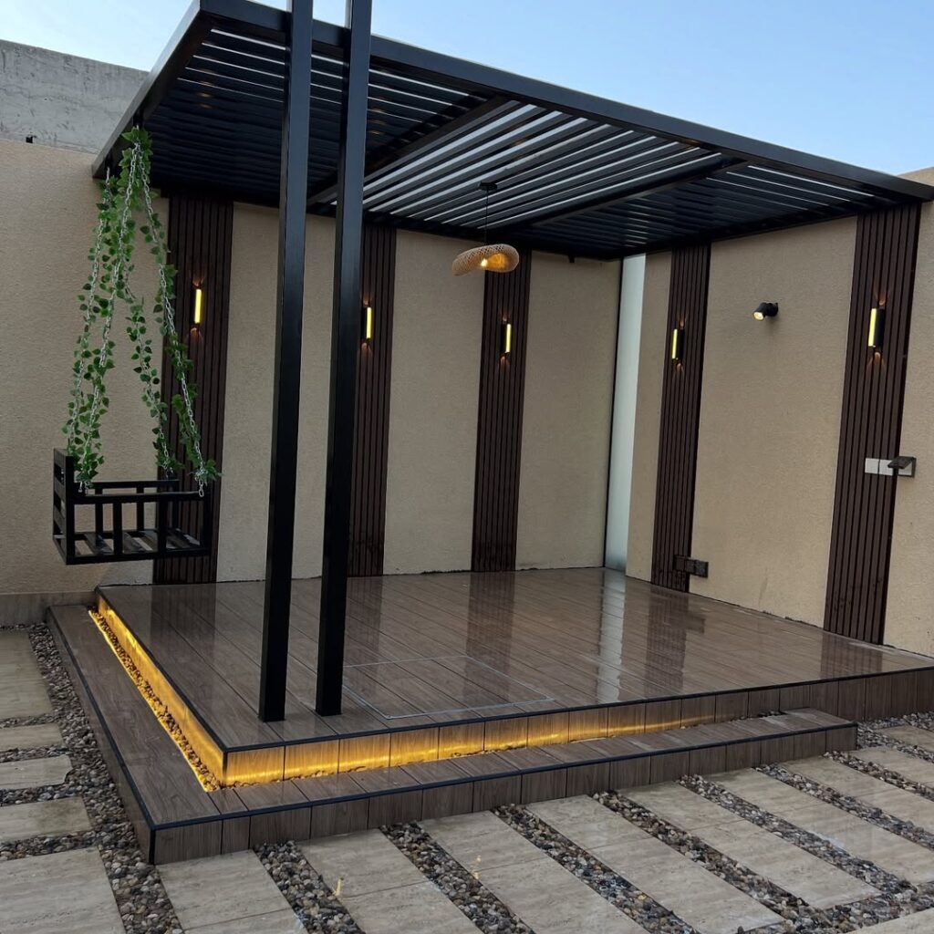 مظلات وجلسات خارجيه